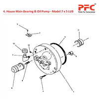 House Main Bearing  IR 7 x 5 ESV LUB Parts - Master