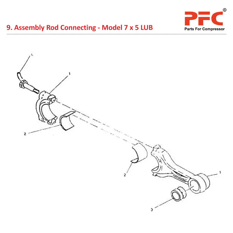 Rod Connecting IR 7 x 5 ESV LUB Compressor Parts - Master