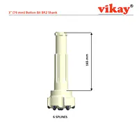 3" Button Bit - 76 mm x BR2 Shank - Master