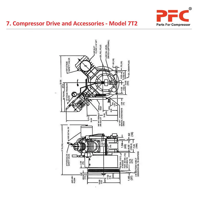 Compressor Drive And Accessories IR 7T2 Parts - Master